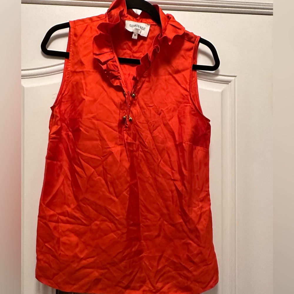 Sleeveless Elizabeth McKay blouse